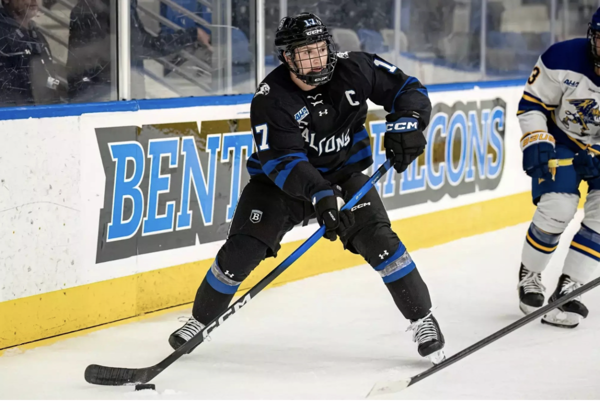 Senior captain Stephen Castagna leads Bentley in assists.
