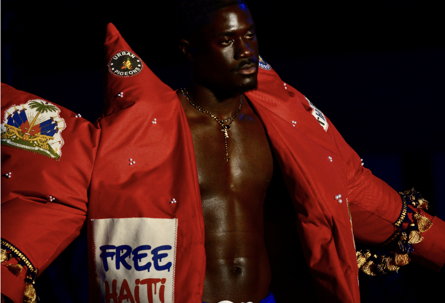 Kwadwo Adjemang walked the runway during the annual Black United Body fashion show. The event, titled
Ashes to Bloom, featured local designers and student models.